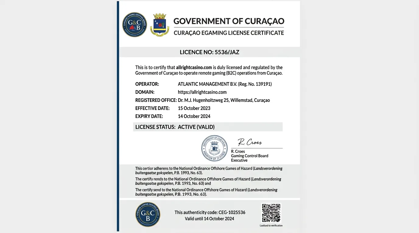 Licencja All Right Casino i status w Polsce – co potwierdzają rejestry